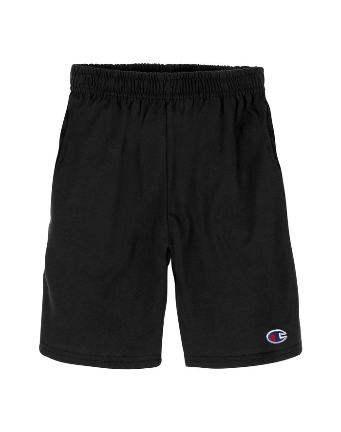 Champion Drenge Shorts Sort - Everyday Cotton With Pockets - Danmark BDR-057938